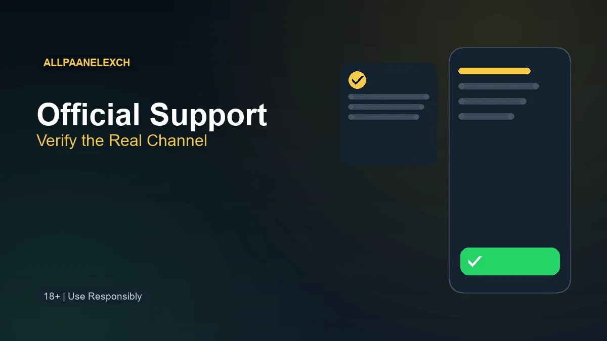 Allpaanelexch official support channel verification guide